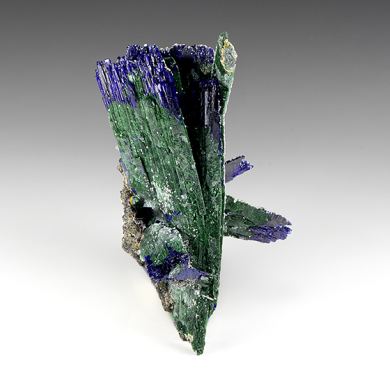 Azurite with Malachite