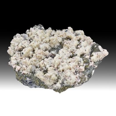Rhodochrosite with Calcite, Tetrahedrite, Pyrite