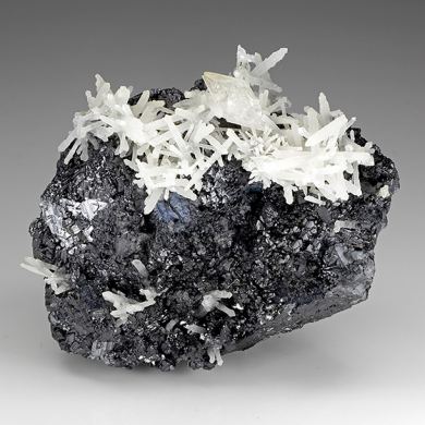 Quartz with Calcite, Sphalerite