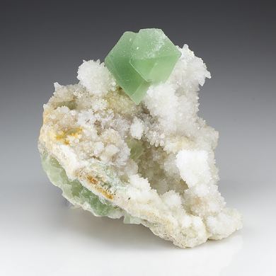 Fluorite with Quartz