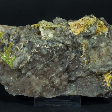 Pyromorphite after Galena, Quartz