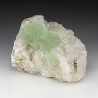Fluorite with Quartz