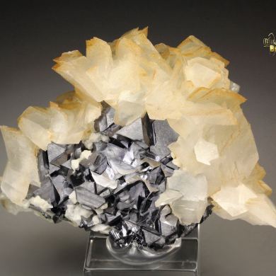 GALENA - SPINEL LAW TWIN, CALCITE