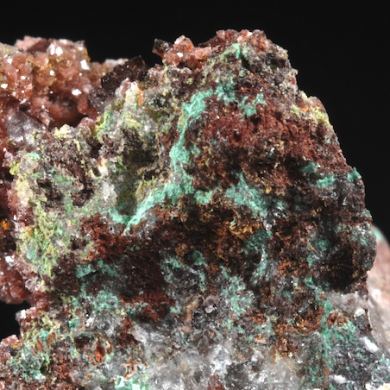 Agardite (Ce) on  Calcite & Quartz