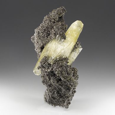 Calcite with Chalcopyrite, Dolomite
