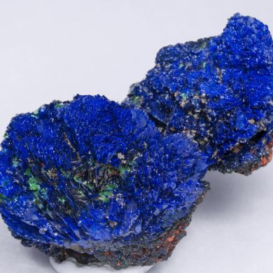 Azurite with Malachite and Baryte