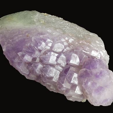 Quartz (var. Amethyst) on smoky Quartz