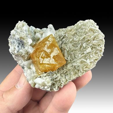 Scheelite with Muscovite, Quartz, Albite