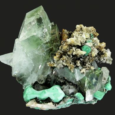 Barite and Malachite