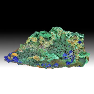 Malachite with Azurite