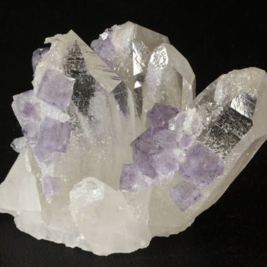 Fluorite on Quartz