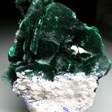 Malachite after Azurite