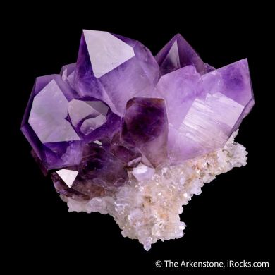 Quartz var. Amethyst on Quartz