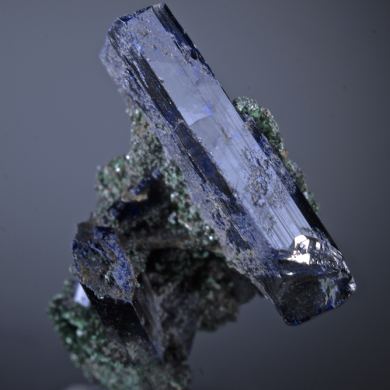 Azurite with Malachite