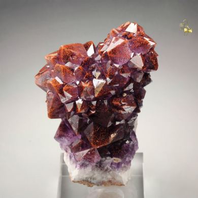 QUARTZ var. AMETHYST with HEMATITE inclusions