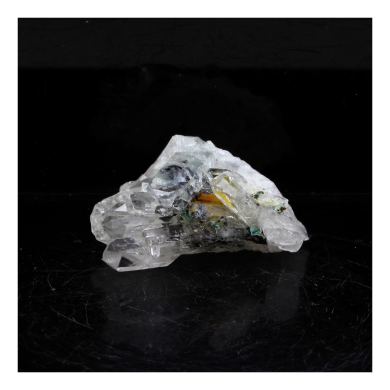 Quartz + Chalcopyrite. 32.05 ct.
