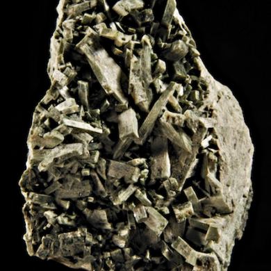 Actinolite pseudo after Diopside (Uralite)