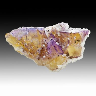 Fluorite with Calcite