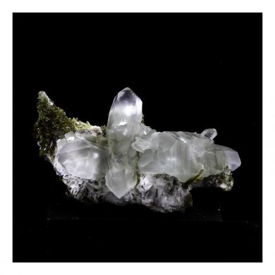 Quartz with Byssolite inclusions + Epidote.