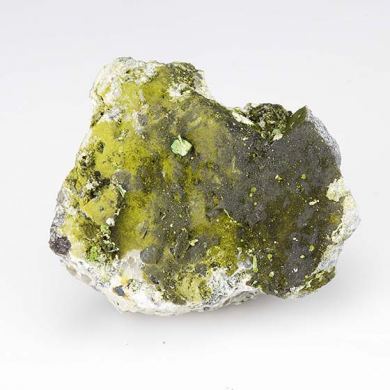 Chenevixite with Metazeunerite, Arthurite, Scorodite