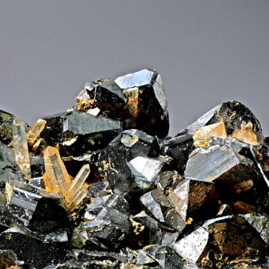 Cassiterite, Quartz - Chlorolque Mine, Bolivia