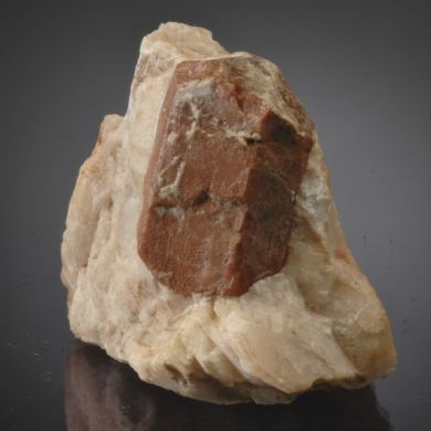 Willemite -red to pink crystal in Calcite