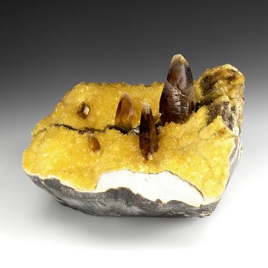 Barite with Calcite