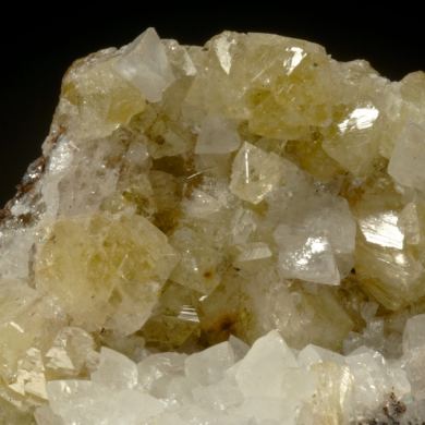 Adamite with Calcite