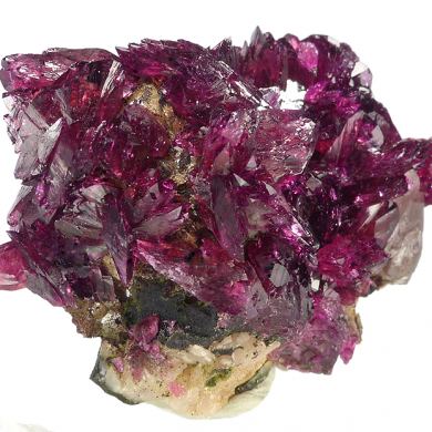 Roselite, calcite