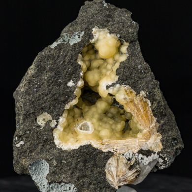 Aragonite on Calcite