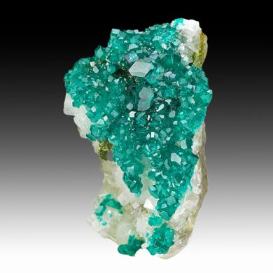 Dioptase with Calcite