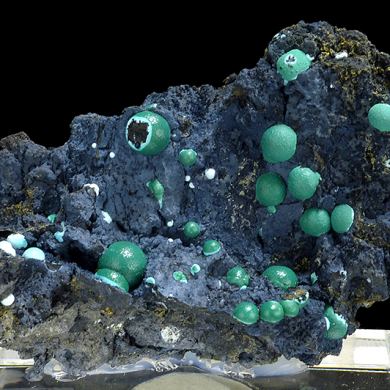 Chrysocolla, malachite