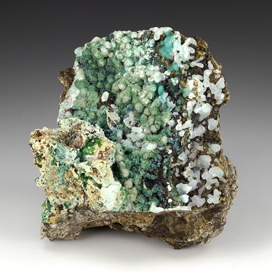 Adamite with Smithsonite