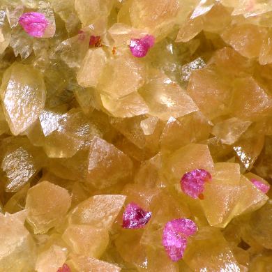 Roselite, calcite