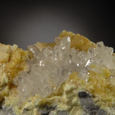 Celestite on Sulphur