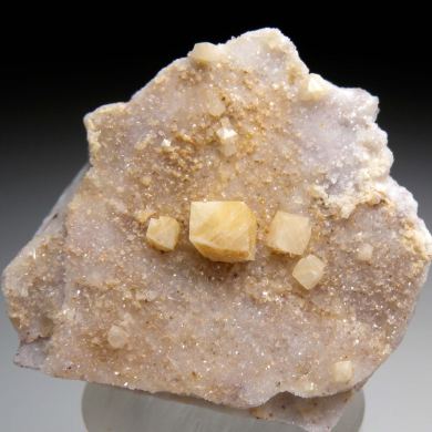Woodhouseite on Quartz