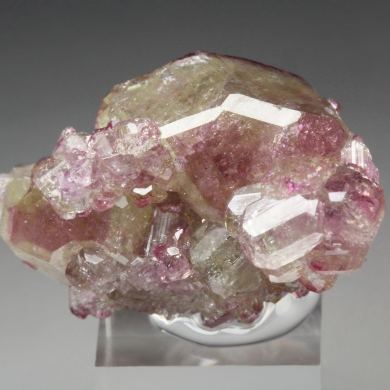 gem VESUVIANITE with RASPBERRY CAPS