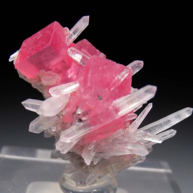 Rhodochrosite with Quartz