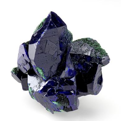 Azurite with Malachite