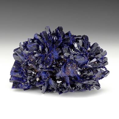 Azurite with Malachite