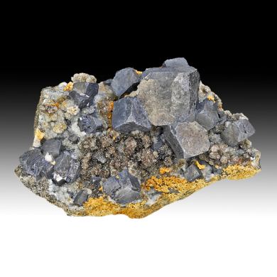 Galena with Quartz, Dolomite