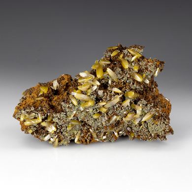 Wulfenite with Mimetite