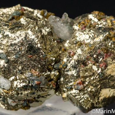 Pyrite over Chalcopyrite with Calcite