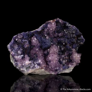 Quartz var. Amethyst on Fluorite