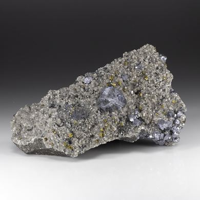 Galena with Chalcopyrite, Dolomite