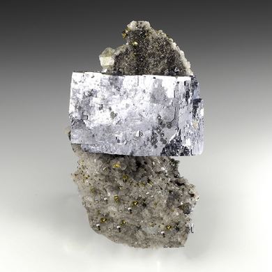 Galena with Chalcopyrite, Dolomite