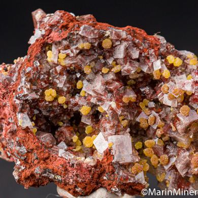 Mimetite with Calcite