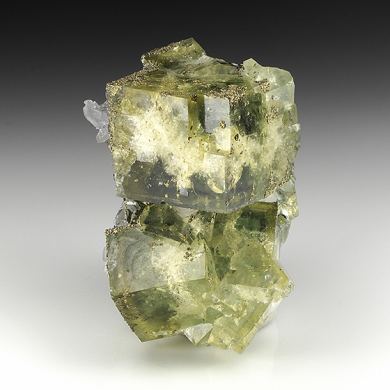 Fluorite with Pyrite, Calcite