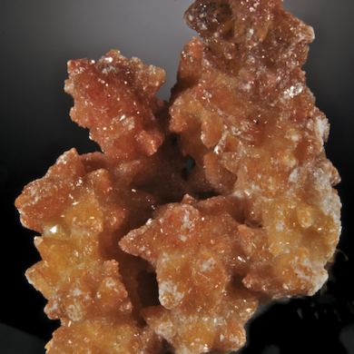 Calcite over Stibnite
