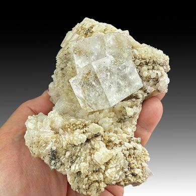 Fluorite with Calcite